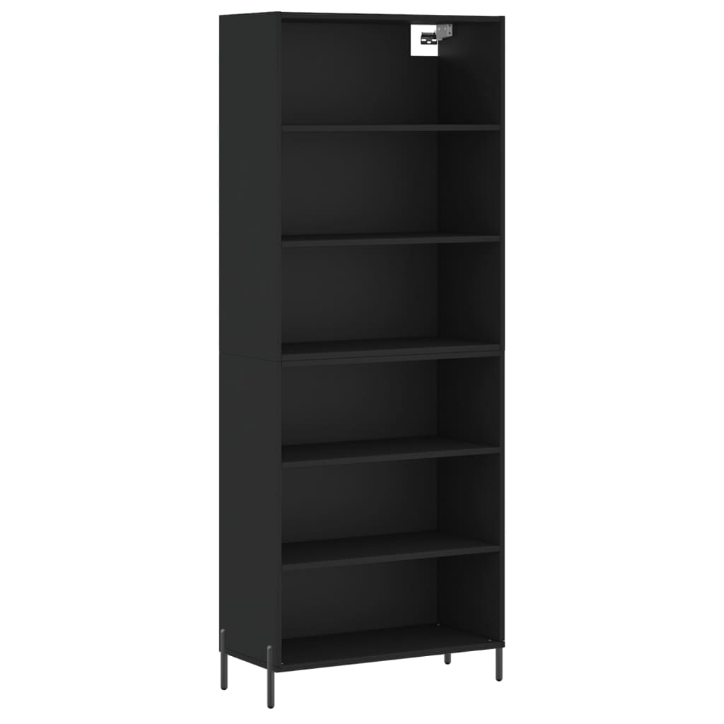 Skap Svart 69,5x32,5x180 cm