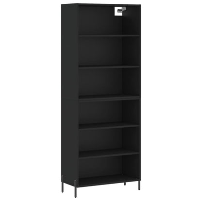 Skap Svart 69,5x32,5x180 cm