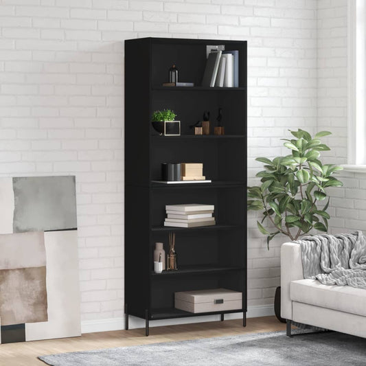 Skap Svart 69,5x32,5x180 cm