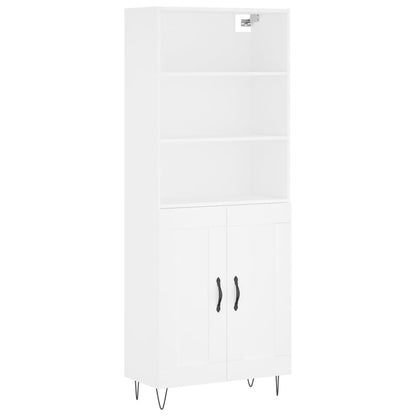 Skap Hvit 69,5x34x180 cm