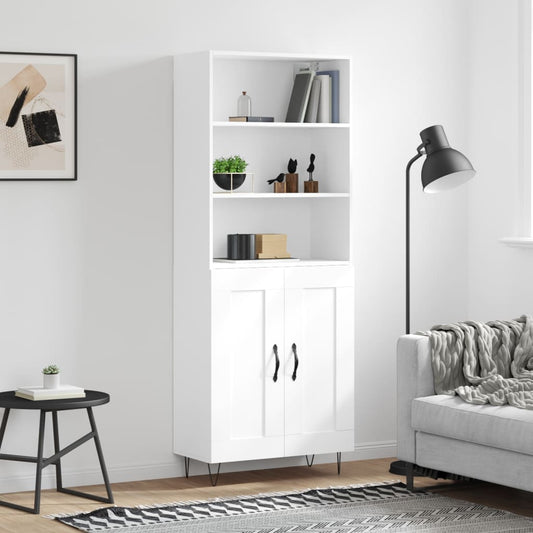 Skap Hvit 69,5x34x180 cm