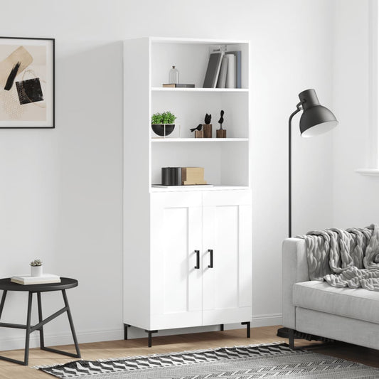Skap Hvit 69,5x34x180 cm