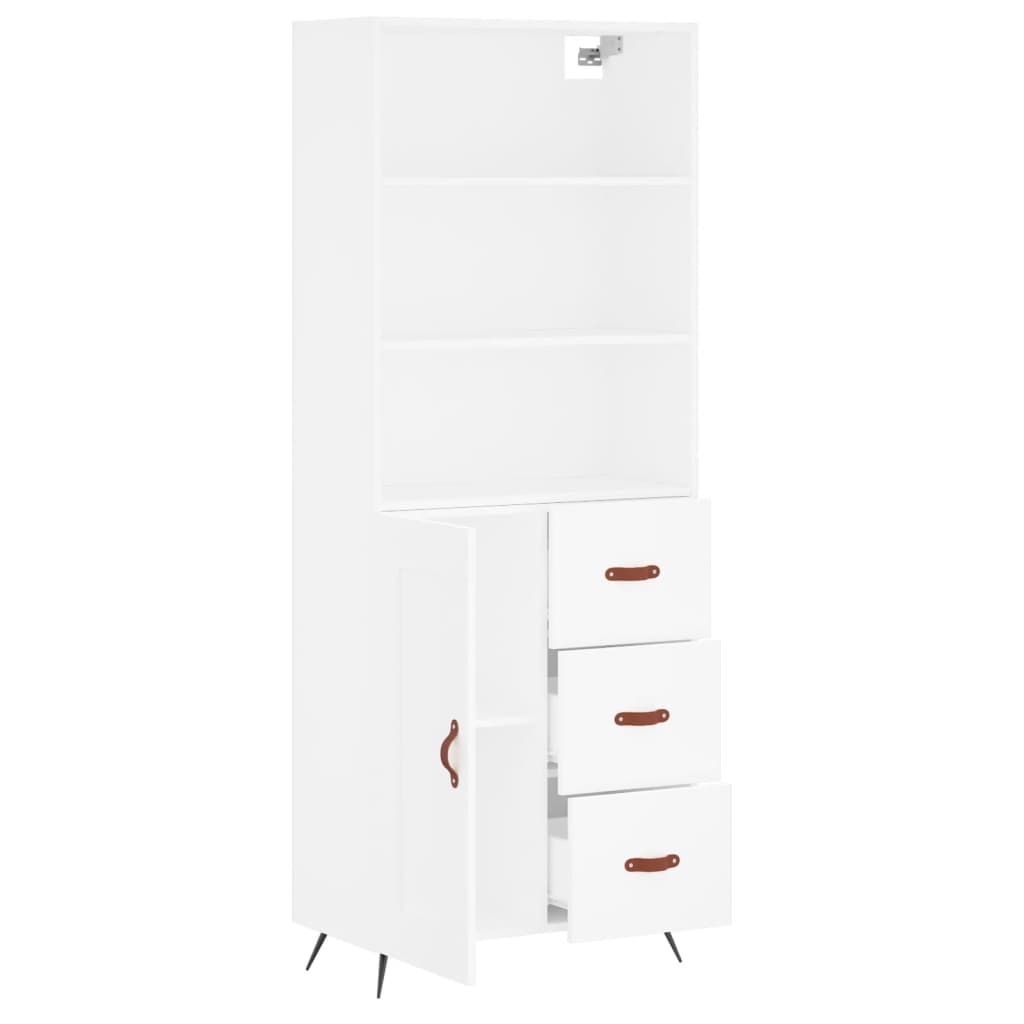 Skap Hvit 69,5x34x180 cm