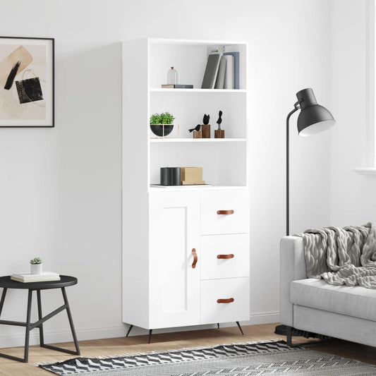 Skap Hvit 69,5x34x180 cm