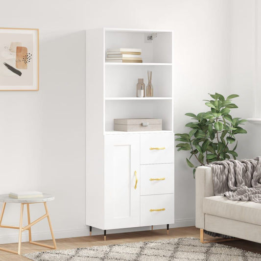 Skap Hvit 69,5x34x180 cm