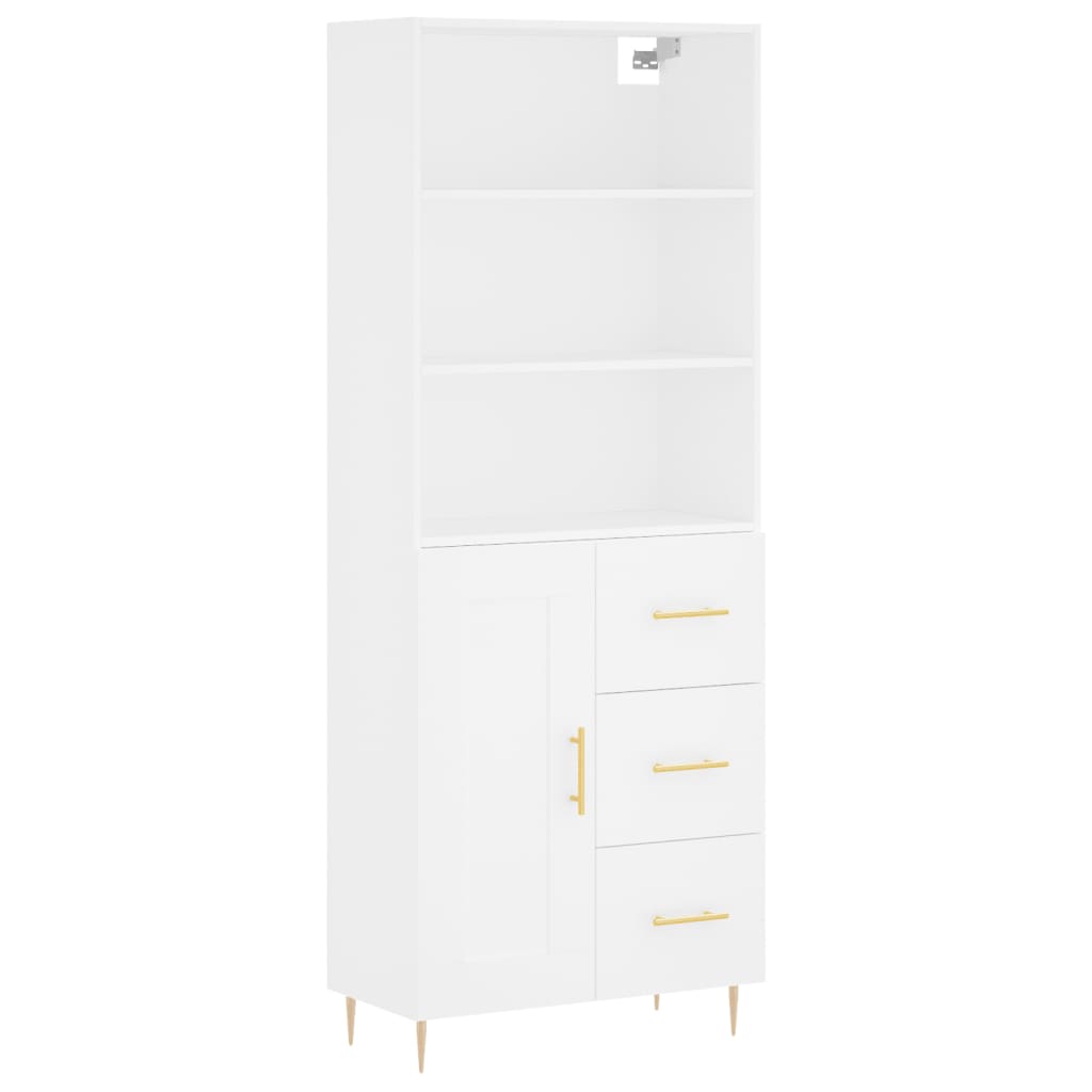 Skap Hvit 69,5x34x180 cm