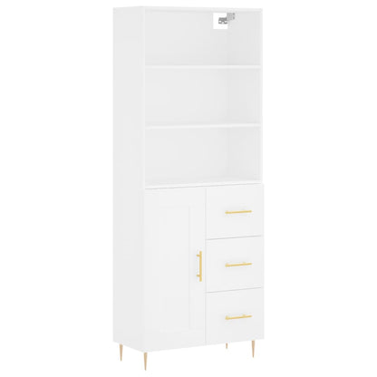 Skap Hvit 69,5x34x180 cm