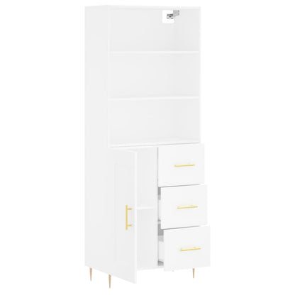 Skap Hvit 69,5x34x180 cm