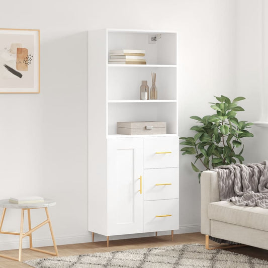 Skap Hvit 69,5x34x180 cm
