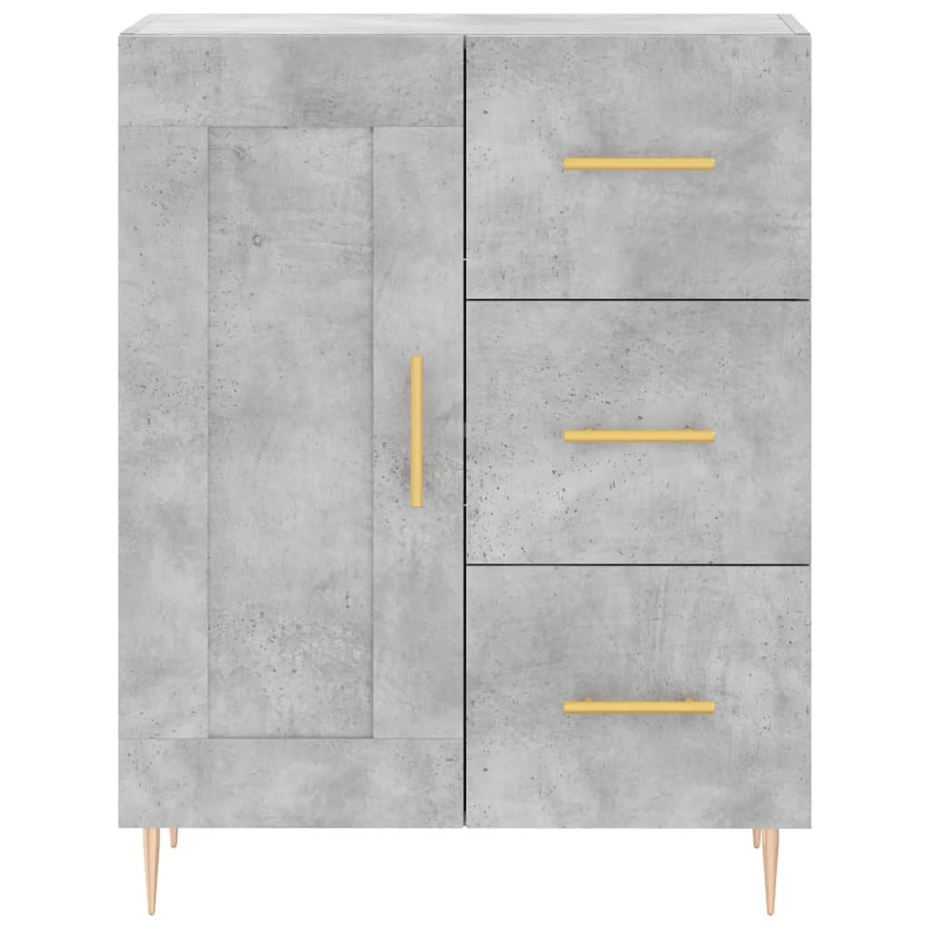 Skap Betonggrå 69,5x34x180 cm
