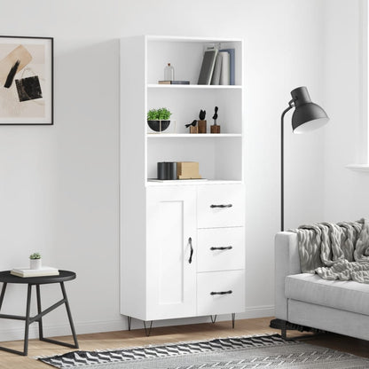 Skap Hvit 69,5x34x180 cm