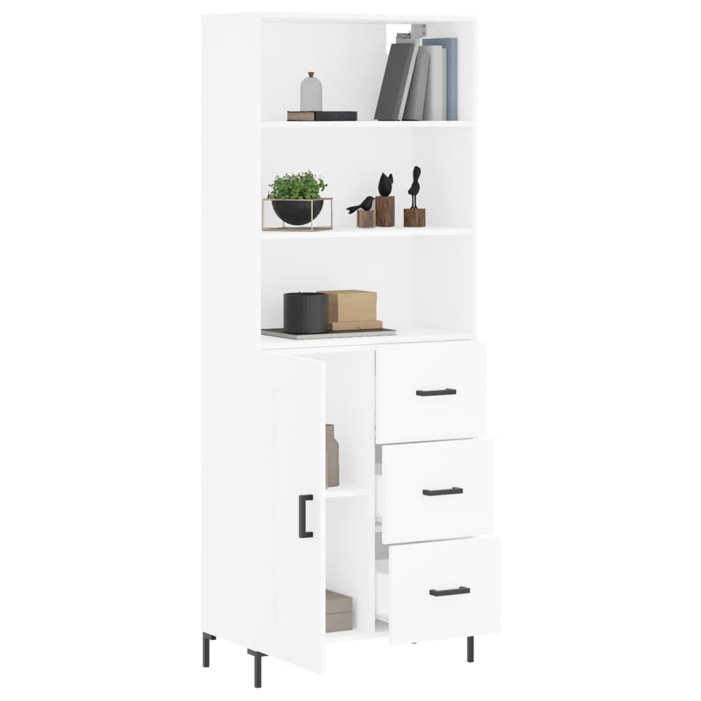 Skap Hvit 69,5x34x180 cm