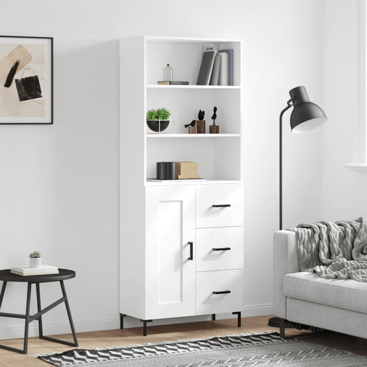 Skap Hvit 69,5x34x180 cm