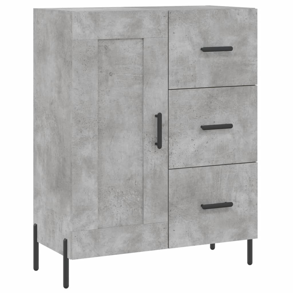 Skap Betonggrå 69,5x34x180 cm