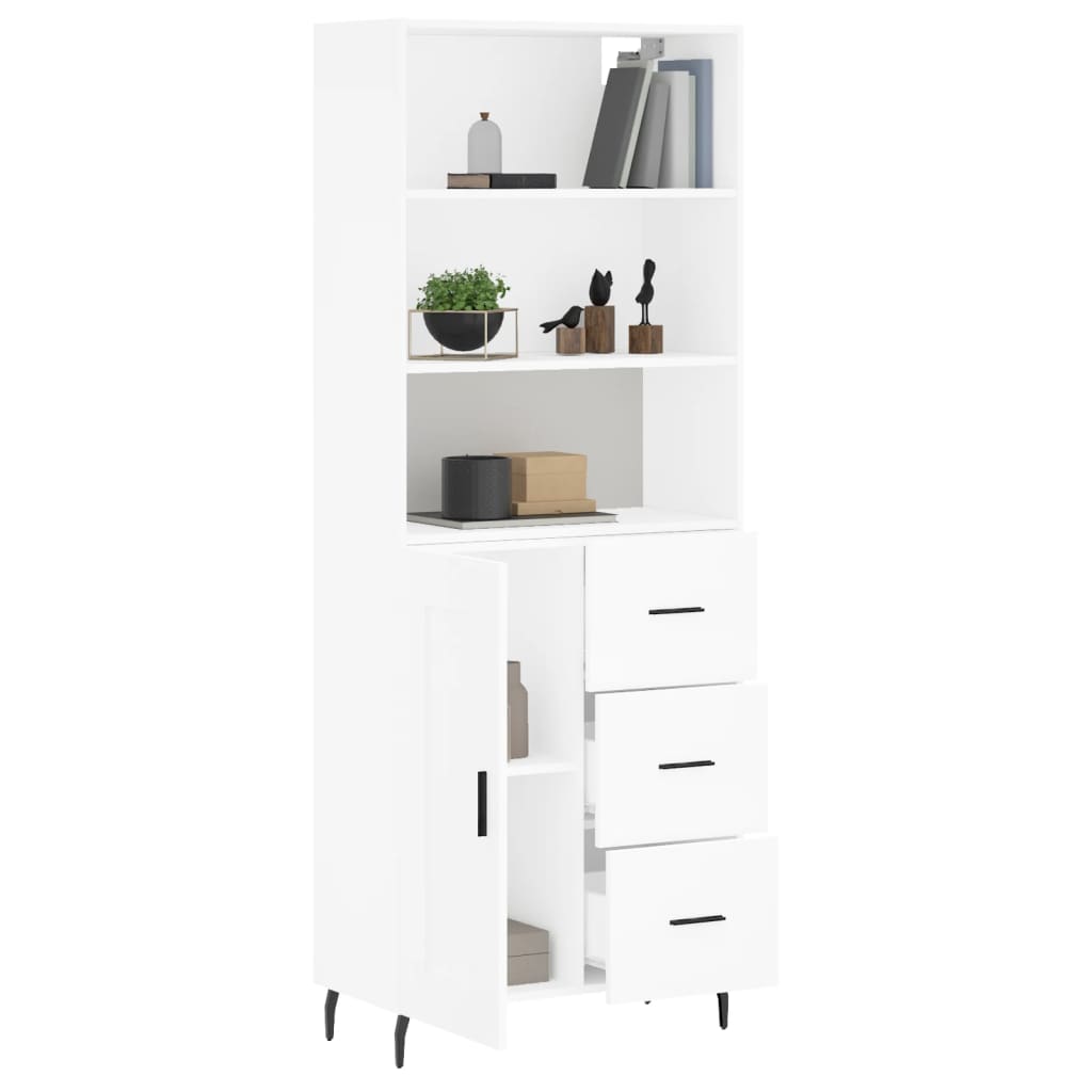 Skap Hvit 69,5x34x180 cm