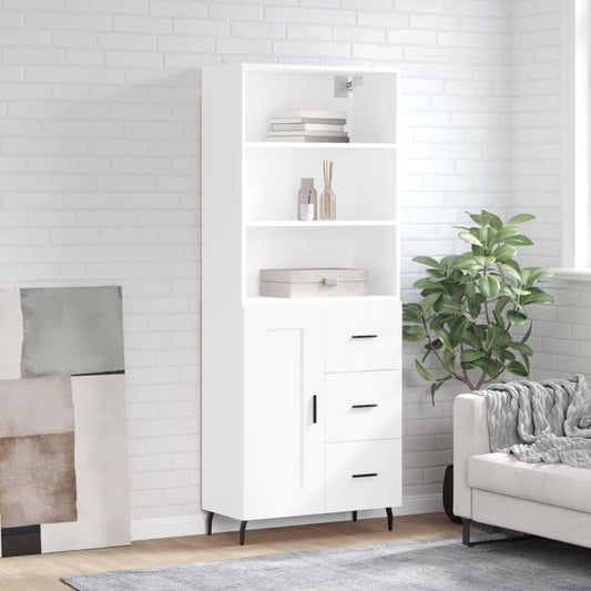 Skap Hvit 69,5x34x180 cm