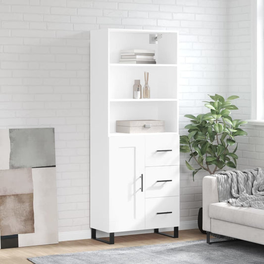 Skap Hvit 69,5x34x180 cm