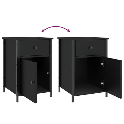 Nattbord Sengbord Svart 40x42x60 cm