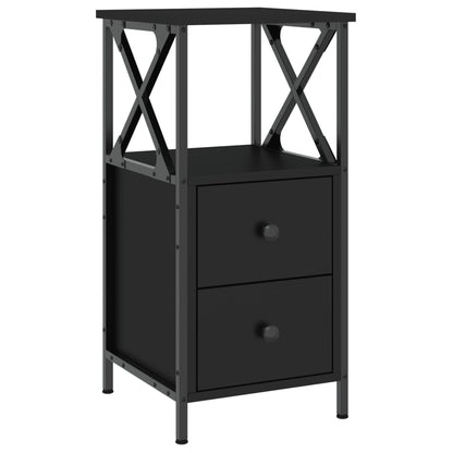 Nattbord Sengbord Svart 34x35,5x70 cm