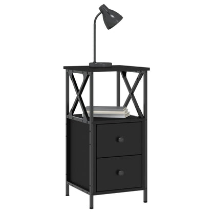 Nattbord Sengbord Svart 34x35,5x70 cm