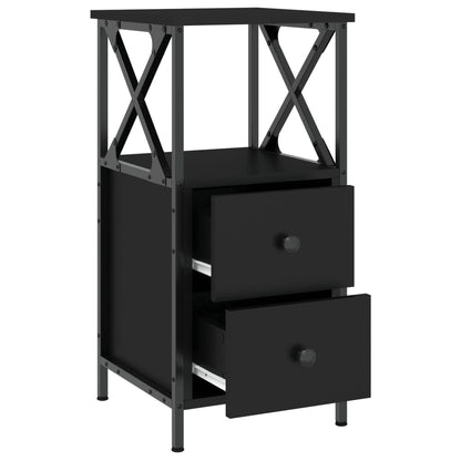 Nattbord Sengbord Svart 34x35,5x70 cm