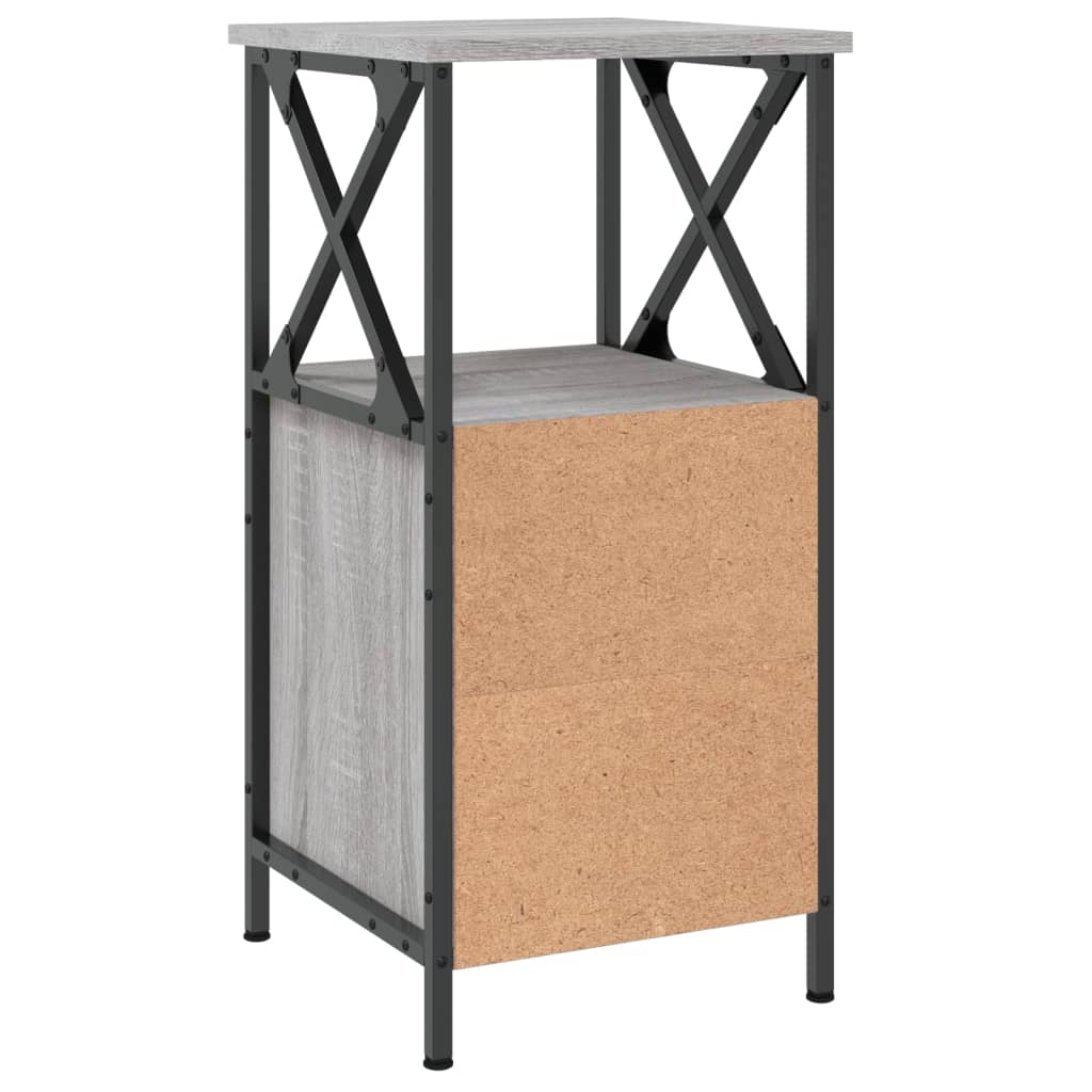 Nattbord Sengbord Sonoma Grå 34x35,5x70 cm