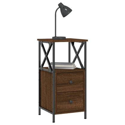 Nattbord Sengbord Brun Eik 34x35,5x70 cm