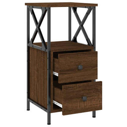 Nattbord Sengbord Brun Eik 34x35,5x70 cm