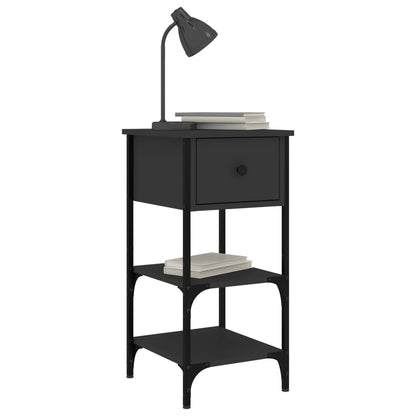 Nattbord Sengbord Svart 34x36x70 cm