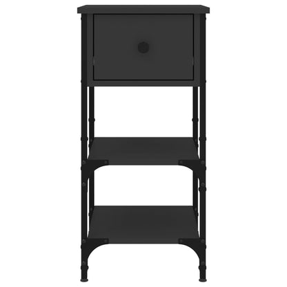 Nattbord Sengbord Svart 34x36x70 cm