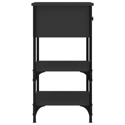 Nattbord Sengbord Svart 34x36x70 cm