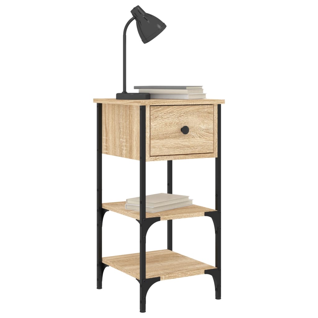 Nattbord Sengbord Sonoma Eik 34x36x70 cm