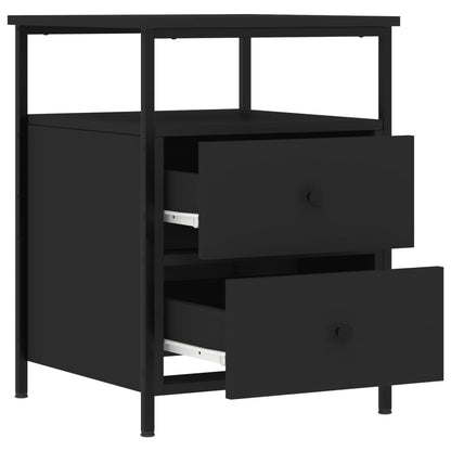 Nattbord Sengbord Svart 44x45x60 cm