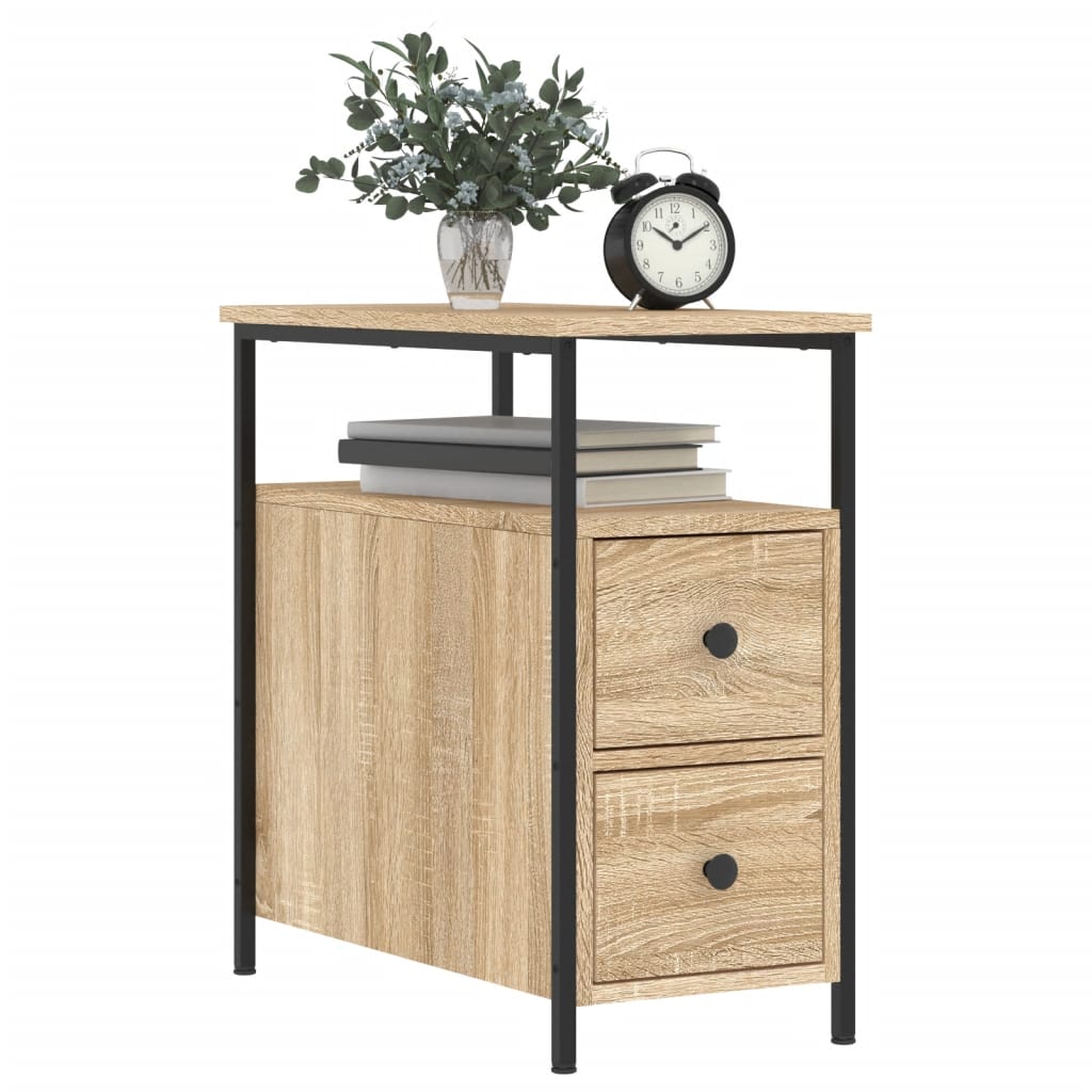 Nattbord Sengbord Sonoma Eik 30x60x60 cm