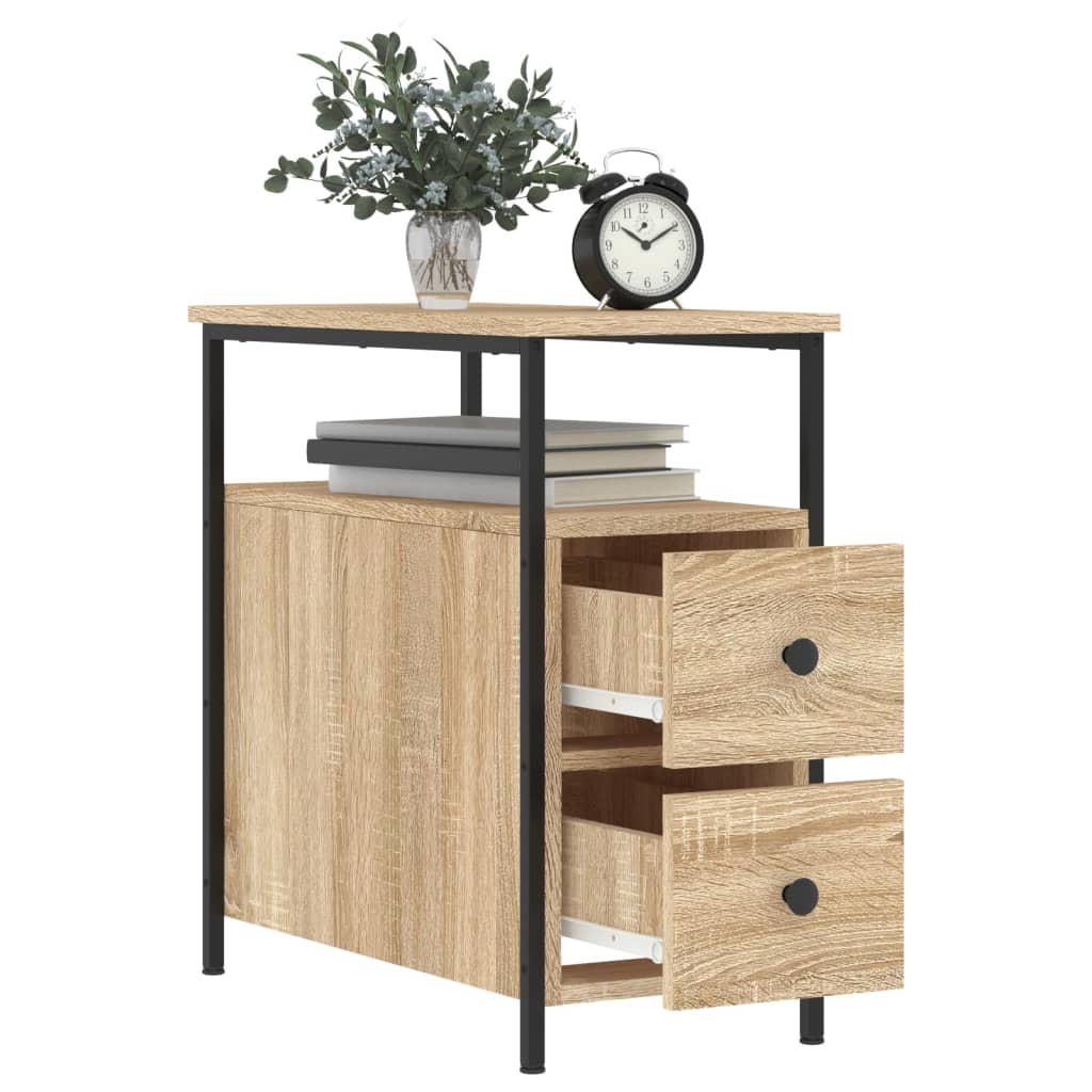 Nattbord Sengbord Sonoma Eik 30x60x60 cm