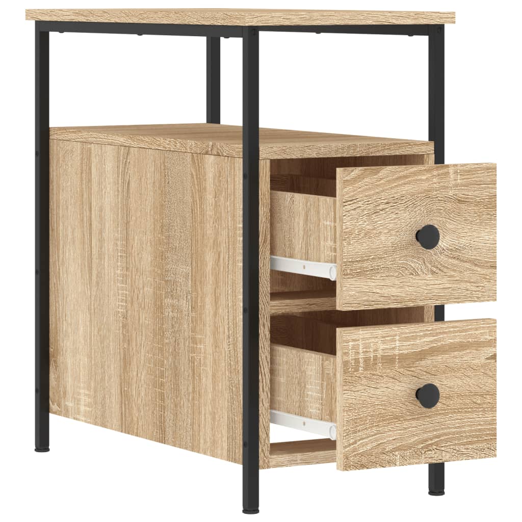 Nattbord Sengbord Sonoma Eik 30x60x60 cm