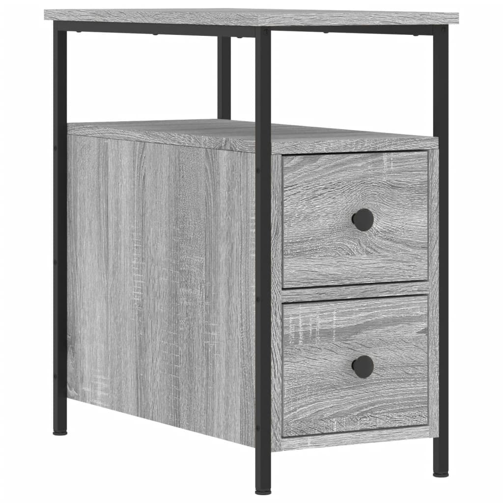Nattbord Sengbord Sonoma Grå 30x60x60 cm