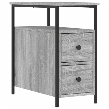 Nattbord Sengbord Sonoma Grå 30x60x60 cm