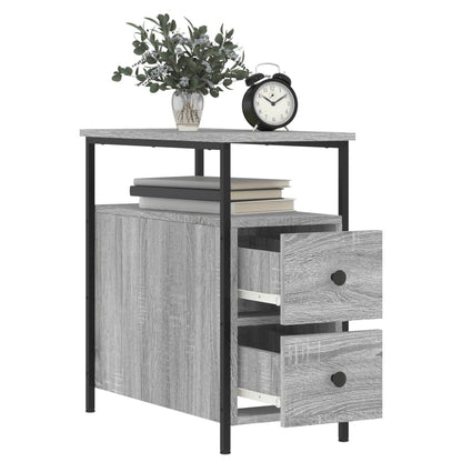 Nattbord Sengbord Sonoma Grå 30x60x60 cm