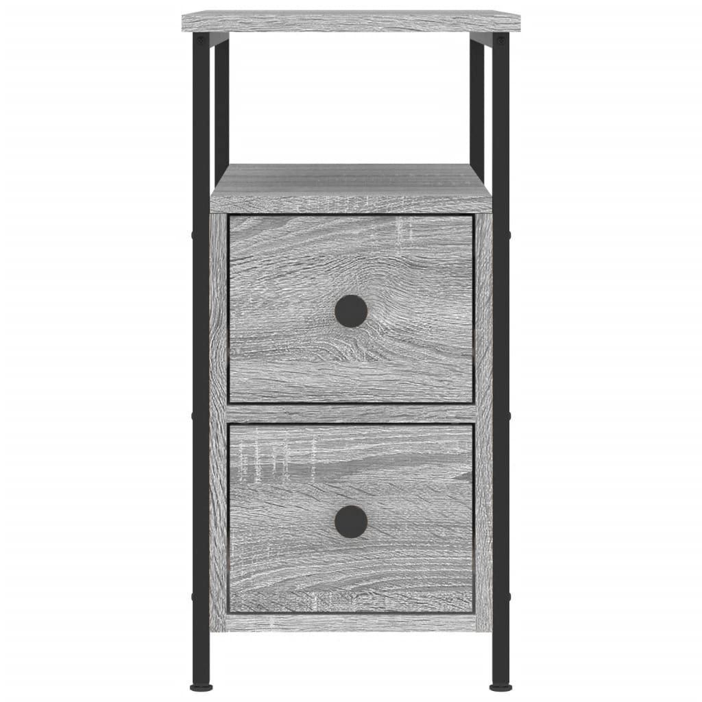 Nattbord Sengbord Sonoma Grå 30x60x60 cm