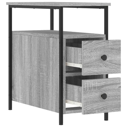 Nattbord Sengbord Sonoma Grå 30x60x60 cm