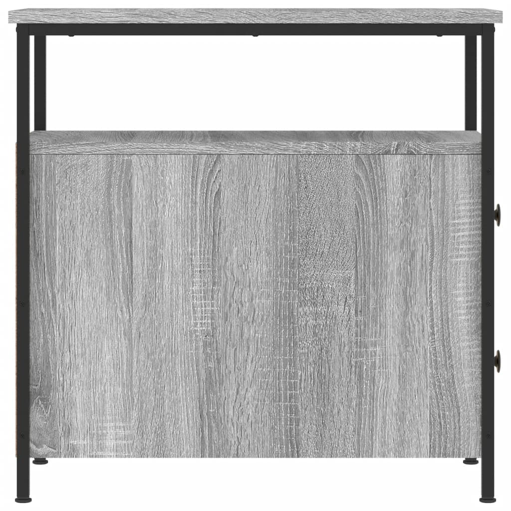 Nattbord Sengbord Sonoma Grå 30x60x60 cm