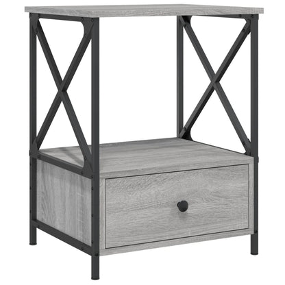 Nattbord Sengbord Sonoma Grå 50x41x65 cm