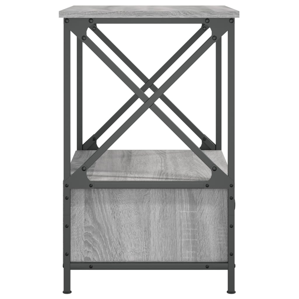 Nattbord Sengbord Sonoma Grå 50x41x65 cm