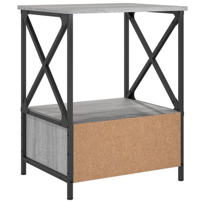 Nattbord Sengbord Sonoma Grå 50x41x65 cm