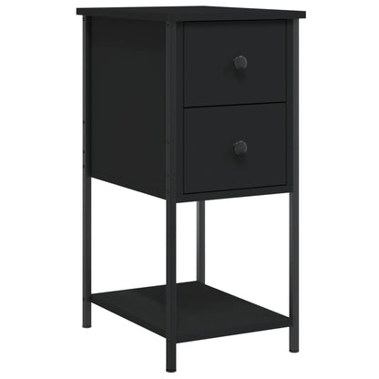 Nattbord Sengbord Svart 32x42x70 cm