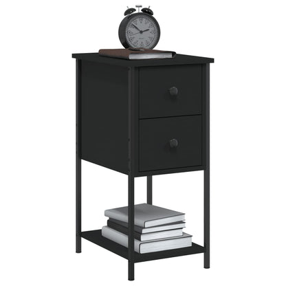 Nattbord Sengbord Svart 32x42x70 cm