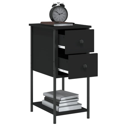 Nattbord Sengbord Svart 32x42x70 cm