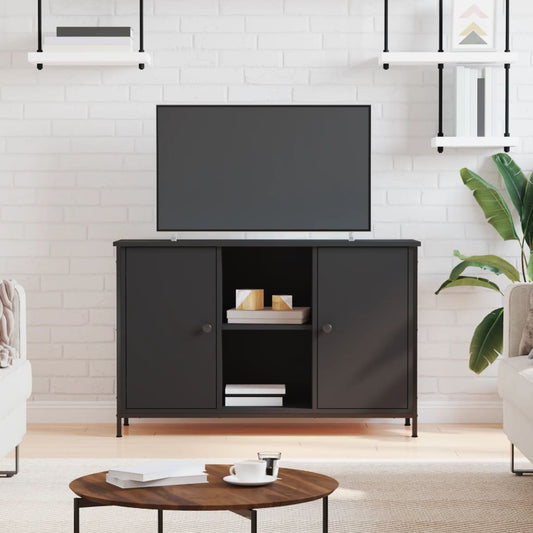 TV-Møbel Svart TV-benk 100x35x65 cm