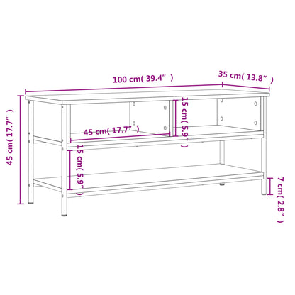 TV-Møbel Sonoma Eik Tv-benk 100x35x45 cm